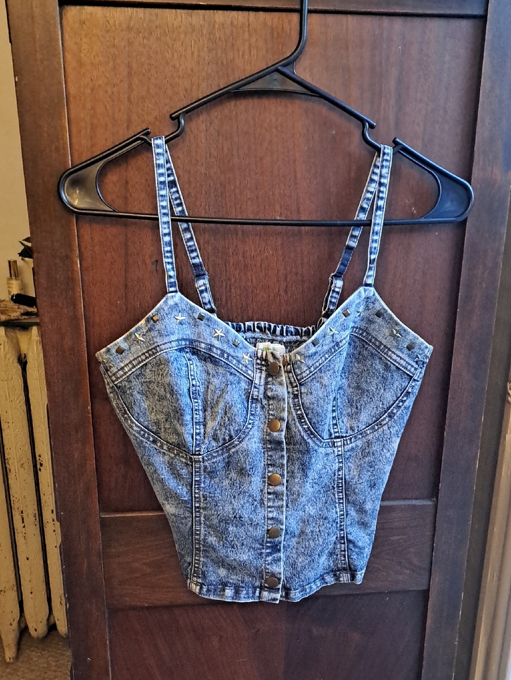 Dream Out Loud By Selena Gomez Denim Snap Down Strappy Bustier-large